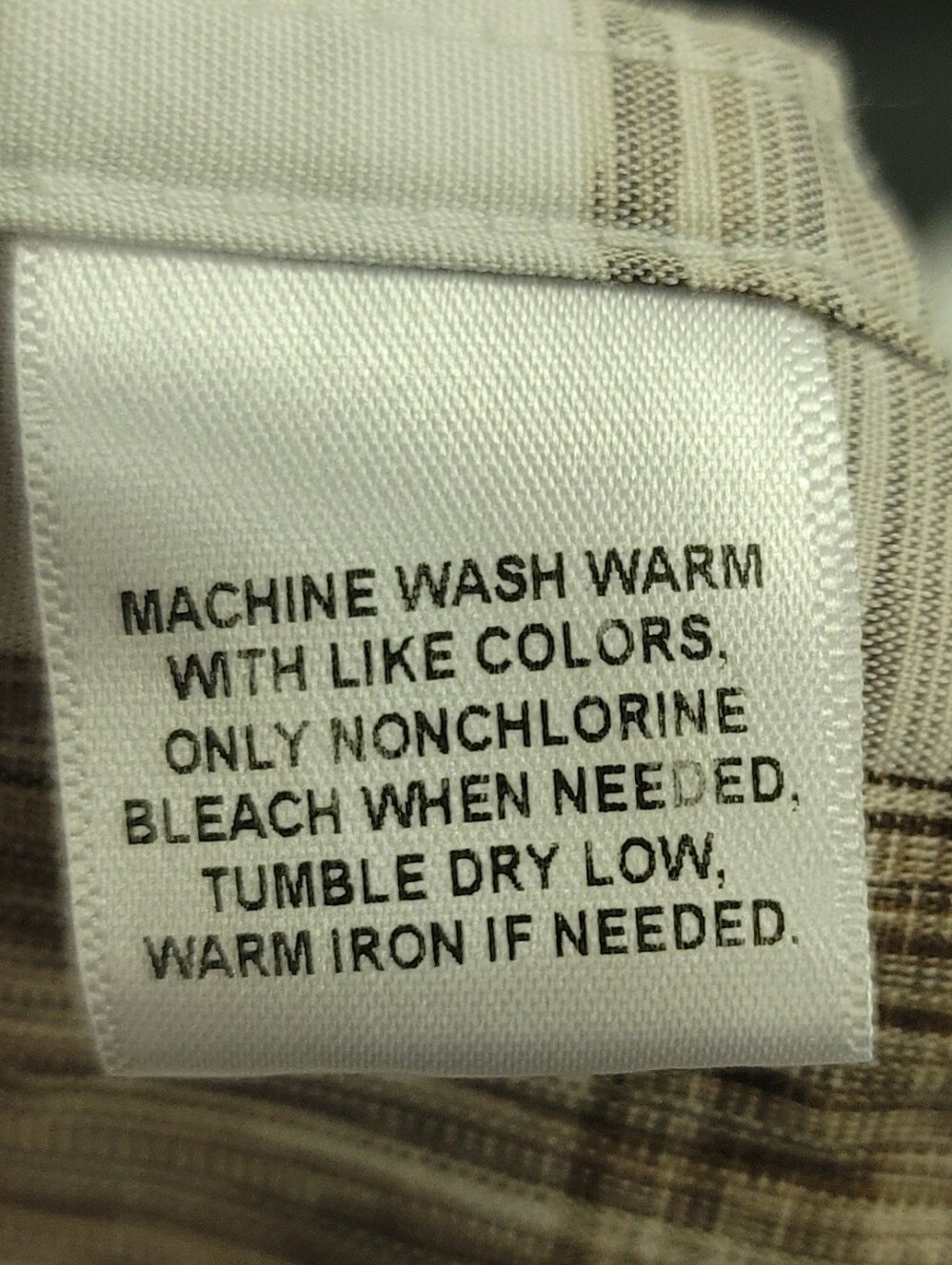 Short-Sleeve Button-Up Shirt - Cream Floral, Tan Plaid, Blue Plaid - Picture 7 of 10